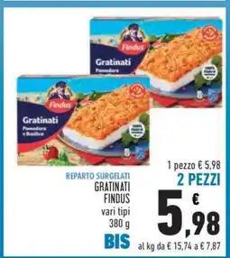Conad Gratinati Findus offerta