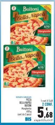 Conad Pizza Bella Napoli Buitoni offerta