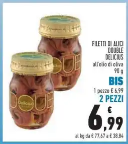 Conad FILETTI DI ALICI DOUBLE DELICIUS offerta