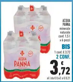 Conad Acqua Panna offerta