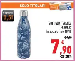 Conad BOTTIGLIA TERMICA FLOWERS offerta