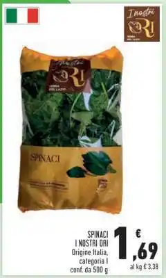 Conad Spinaci I NOSTRI ORI offerta