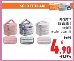 Conad POCHETTE DA VIAGGIO offerta