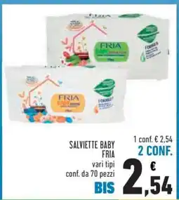 Conad SALVIETTE BABY FRIA offerta