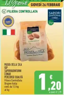 Conad Patata della Sila IGP offerta
