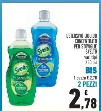 Conad DETERSIVO LIQUIDO CONCENTRATO PER STOVIGLIE SVELTO offerta