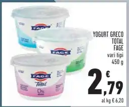 Conad YOGURT GRECO TOTAL FAGE offerta