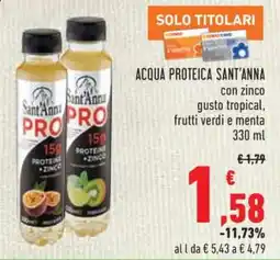 Conad Acqua Proteica Sant'Anna offerta