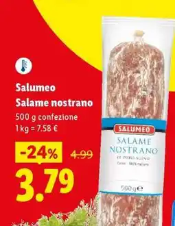 Lidl Salumeo Salame Nostrano offerta