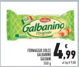 Conad Formaggio Dolce Galbanino Galbani offerta