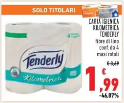 Conad Carta Igienica Kilometrica Tenderly offerta