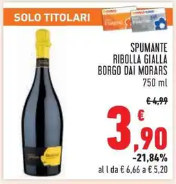Conad Spumante Ribolla Gialla Borgo Dai Morars offerta