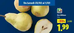 Lidl Pere Williams offerta
