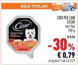 Conad CIBO PER CANI CESAR offerta