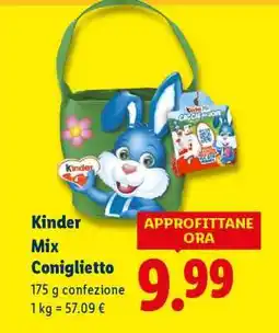Lidl Kinder Mix Coniglietto offerta