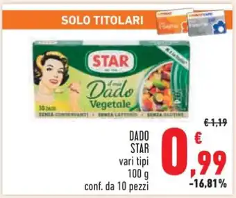 Conad Dado Star offerta