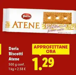 Lidl DORIA Biscotti Atene offerta