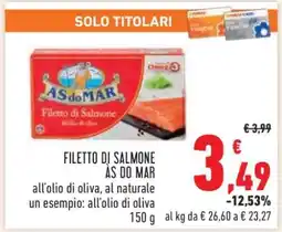 Conad Filetto di Salmone AS do MAR offerta