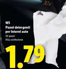 Lidl W5 Panni detergenti per interni auto offerta