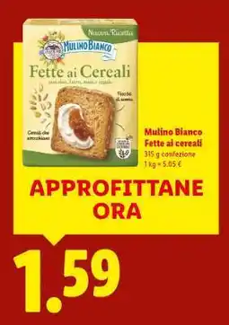 Lidl Mulino Bianco Fette ai cereali offerta