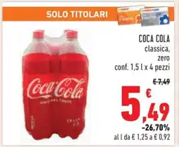 Conad Coca Cola offerta