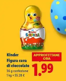 Lidl Kinder Figura cava di cioccolato offerta