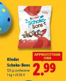 Lidl Kinder Schoko-bons offerta