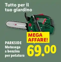 Lidl PARKSIDE Motosega a benzina per potatura offerta