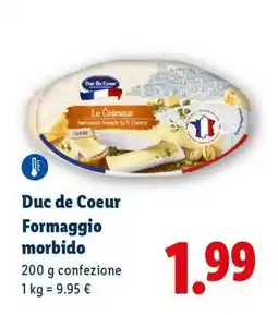Lidl Duc de Coeur Formaggio morbido offerta