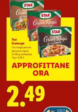 Lidl Star Granragù offerta