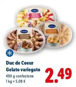 Lidl Duc de Coeur Gelato variegato offerta