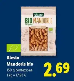 Lidl Alesto Mandorle bio offerta