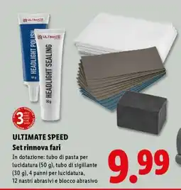 Lidl ULTIMATE SPEED Set rimuova fari offerta