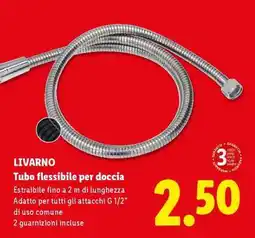 Lidl Livarno Tubo flessibile per doccia offerta