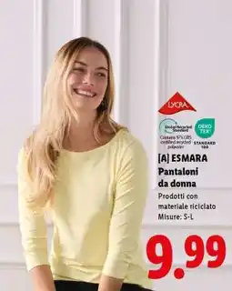Lidl [A] ESMARA Pantaloni da donna offerta