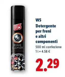 Lidl W5 Detergente per freni e altri componenti offerta