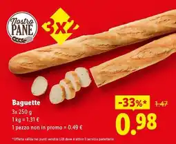 Lidl Baguette offerta