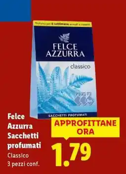 Lidl Felce Azzurra Sacchetti profumati offerta