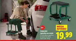 Lidl PARKSIDE Sgabello con rotelle offerta