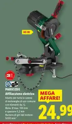 Lidl PARKSIDE Affilacatene elettrico offerta