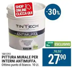 Cfadda Pittura murale per interni antimuffa TINTECH offerta