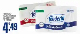 Splendidi e Splendenti Tenderly carta igienica kilometrica 12 rotoli offerta