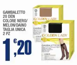 Splendidi e Splendenti Gambaletto 20 den colore nero/ melon/daino offerta