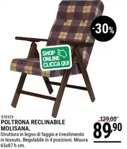 Cfadda Poltrona reclinabile molisana offerta