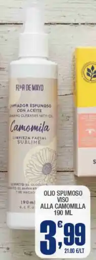 Splendidi e Splendenti Olio spumoso viso alla camomilla offerta