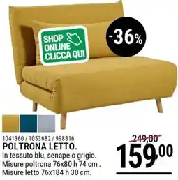 Cfadda Poltrona letto offerta