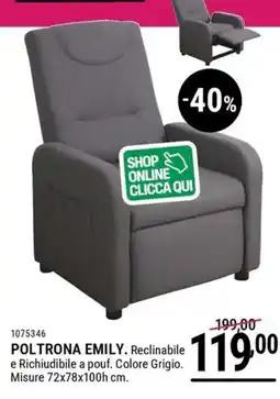 Cfadda Poltrona emily offerta