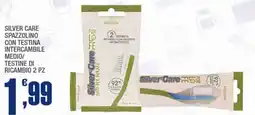 Splendidi e Splendenti Silver care spazzolino con testina intercambile medio/ testine di ricambio 2 pz offerta