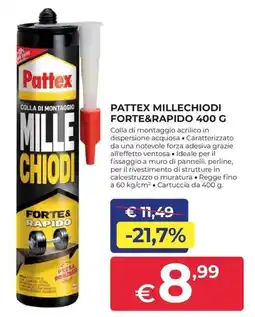 Progress Pattex millechiodi forte&rapido offerta