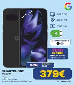 Euronics SAMSUNG Smartphone PIXEL 9A offerta